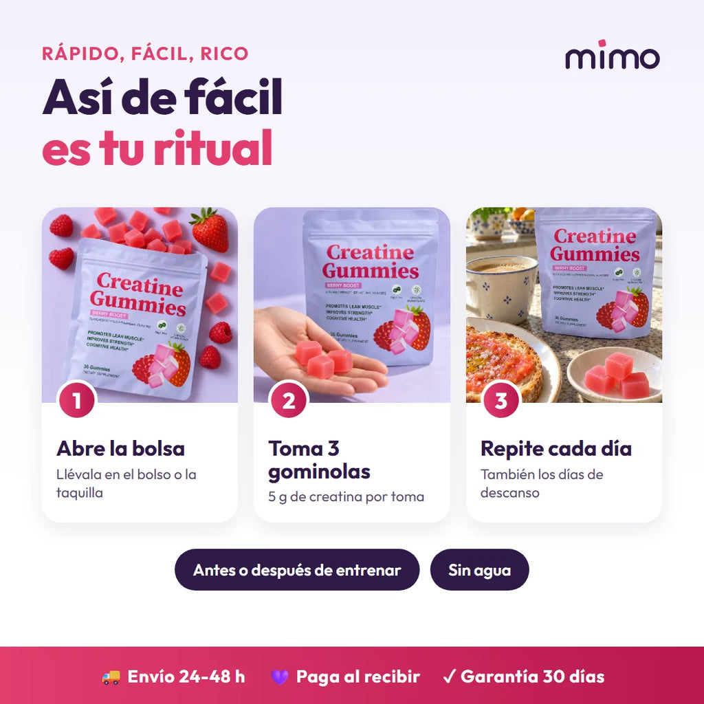 Cómo se toma: 3 pasos